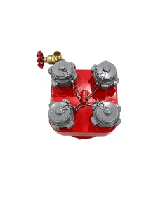 Inch British Standard 4 Way Collecting Breeching with Thai Type Inlet Connections for Firefighting System