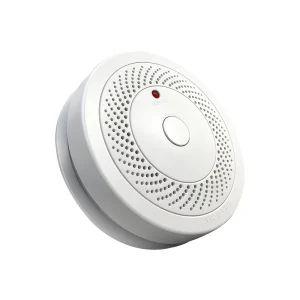 Independent Photoelectric Smoke Alarm Fire Protection Detector with 9V Battery Operated LED Indicator