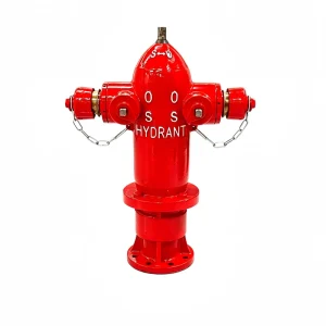 Indonesian Standard Wet Pillar Fire Hydrant Ductile Iron DN100 Outdoor Firefighting Class A B Fires 15 30kN Load Capacity