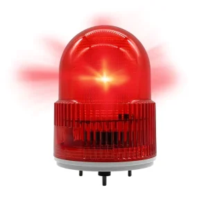 Industrial Fire Protection Alarm System Sound Light Rotating LED Flashing ABS DC 12-36V Adjustable Volume USB Voice Support