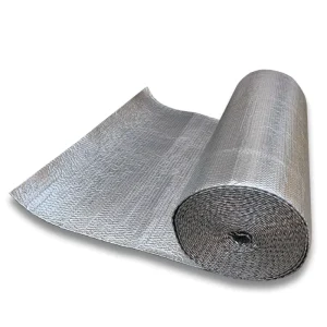 Industrial Silvery Aluminum Foil Bubble Insulation Film with 97% Reflectivity Thermal Insulation Fireproof & Flame-Retardant