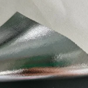 Industry Flame Retardant Fireproof Fabric Meta Aramid Aluminum-Plated Aluminum Foil Coated Cloth for Firefighter Gear Workwear