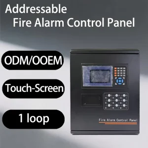 Intelligent Multi Loop Addressable Fire Alarm Control Panel Alarm System Touch Screen CAN Bus Wall Mounted AC90 270V