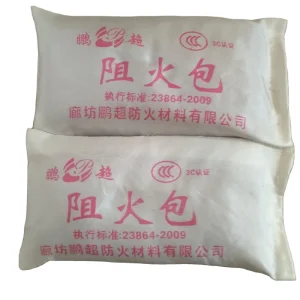 Intumescent Flame Retardant Fireproof Bag Cable Bridge Sealing Material for Exterior Building Fire Retardant Pillow