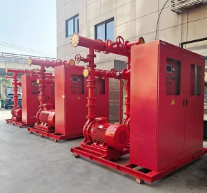 IoT enabled fire protection water supply systems skid mounted fire sprinkler systems and skid mounted fire pump sets