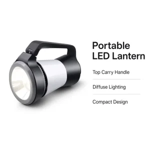 JD L788 3 in 1 LED Camping Lantern Portable Battery Powered Spotlight Work Light Red Flash Warning for Outdoor