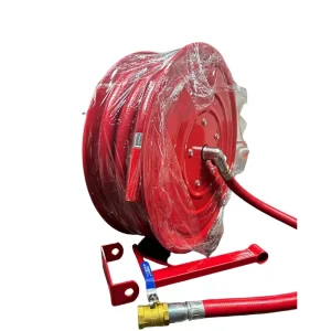 JPS Customizable Fire Hose Reel Firefighting Equipment Accessory Durable Carbon Steel Rubber Construction for Class A/B