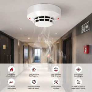 JTY GD FSP 851C Intelligent Addressable Photoelectric Smoke Detector JTYGDFSP851C