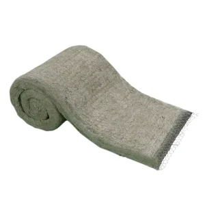 KAIHUA KH BM 100 Kg/m Low Chloride Ion Content Rock Wool Insulation Blanket Wire Mesh Class Fire Resistant Eco Friendly ASTM