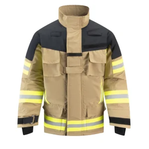 Khaki Color Nomexiiia 3 Layers Fireman Gear Fireman Protective Clothing FireFighting Uniform Fireman’s Coat