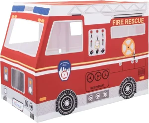 Kids Deluxe Fire Truck Playhouse Indoor & Outdoor Play Ten 100% Cotton Canvas