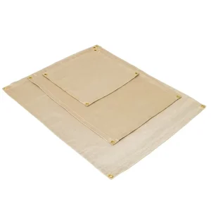 Kitchen Emergency Fire Blanket Fiberglass Heat Insulating Fire Protection 30x30cm White Chemical & Heat Resistant