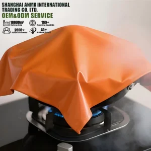 Kitchen Fire Blanket Fiberglass PVC Coated Flame Retardant Cloth High Temperature Resistant Heat Insulation Fabric Home Safety