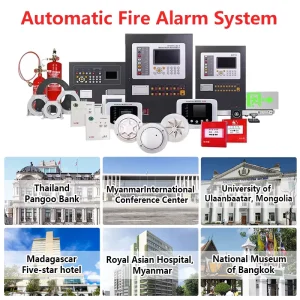 LD Conventional Addressable Fire Alarm Control Panel with Touchscreen LCD Display Max 32 Zones Wireless Smoke Detector