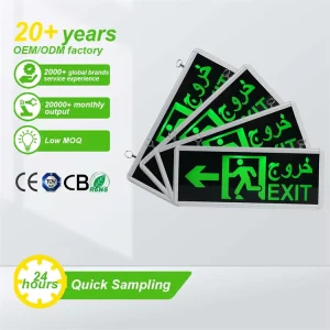 LED Emergency Light Sign Custom Emergency Flood Light Evacuation Exit Sign