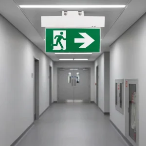 LED Emergency Exit Sign With Rechargeable LiFePO4 Battery For Hospital