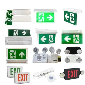 LED Emergency Lights Industrial White Exit Sign With 1.5 Hours Emergency Time IP20
