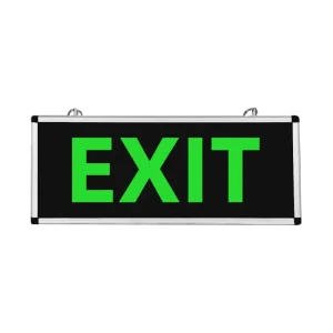 LED Emergency Safety Exit Sign Light Evacuation Lights Aluminum Glass IP30 220V AC