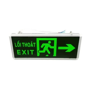 LED Exit Emergency Light Aluminum Frame Evacuation Sign Light with Rechargeable Battery