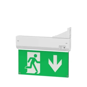 LED Exit Sign Emergency Light With Running Man & Arrow Fire Safety LiFePO4 3H Emergency Lighting IP20 Waterproof