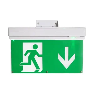 LED Exit Sign Emergency Lights Wall Mount LED Exit Sign Emergency Lights Corridor 4 in 1LED Exit Sign Emergency Lights