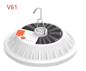 LED Solar Powered Battery Rechargeable Powerbank Emergency Working Lamp Portable Solar Camping Light with Remote