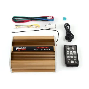 LED T9 3 Led White Alarm Powers Voice Fire Emergency Alarm Fire Siren 1 Horn PA Speaker MIC System Vehicle Siren