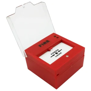 LONGSIN LS-911 24V Resettable Fire Alarm Emergency Manual Call Push Button Cover Red/Green Anti-static ABS/AS/PC