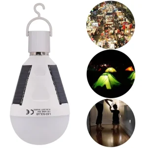 Lampada Solar 7W 12W E27 IP65 Waterproof Lanterns Camping Led Emergency Rechargeable Lampadas Led Solar Light Bulb