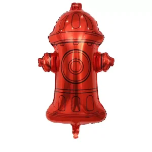Large Inflatable Fire Hydrant Foil Balloon Firefighter-themed Birthday Party Decoration Balloon