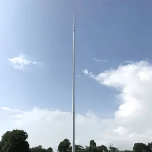 Large Scale Steel Lightning Protection Tower Hot-dip Galvanized Steel Structure Lightning Rod 30 Years Lifetime
