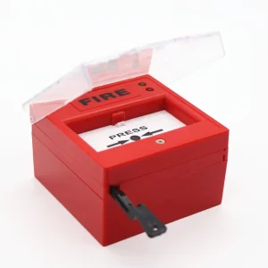 Led Alarm Button Manual Call Point Fire Alarm System Glass Break Detector With Cover