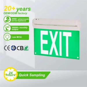 Led Sign Emergency Exit Light with Battery Safety Evacuation Indicator LED Emergency Exit Lighting Sign Light Emergency