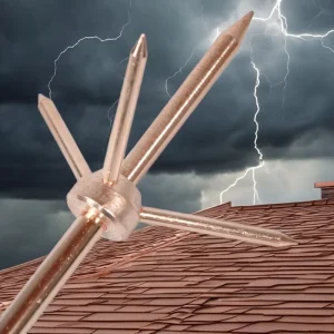 Lightning Protection Earthing System Copper Lightning Rods Arrestor