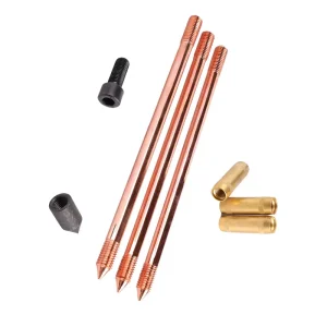 Lightning Protection Vertical Grounding Pile Copper-clad Steel Copper-plated Grounding Rod Copper-clad Steel Grounding Pole