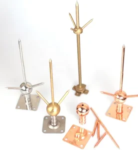 Lightning Rod Arrester Low Price Copper Terminal Stainless Steel Early Streamer Emission Lightning Rod Lighting Protection