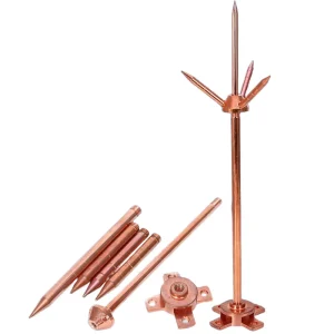 Lightning protection & Earthing Franklin air Terminal Rod Copper lightning Rod Price lightning protection Equipment