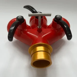 Lightweight Aluminum Magnesium Alloy Triple Water Divider Self Locking 80mm Quick Coupling Firefighting Equipment Accessories