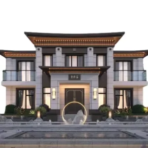 Lightweight Easy Handling Eco Friendly Fire Resistant Prefabricated House with Elegant Modern Design