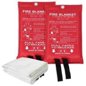 Lightweight Fiberglass Fire Blanket Quick Release Emergency Fire Blanket for Camping Warehouse