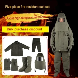 Lightweight Waterproof Carbon Fiber Fire Resistant High Voltage Firefighting Emergency Rescue Workwear Suit Detachable Design