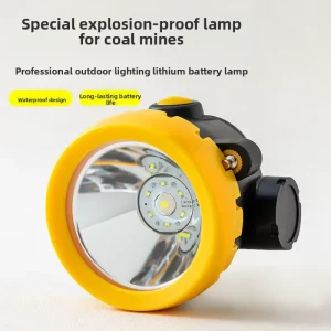 Locked Structure Lithium-ion Battery Safety Cordless Miner’s LED Headlamp IP68 Waterproof Drop Resistant Coal Mine Headlight