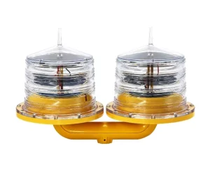 Low Intensity Double Solar Aviation Obstruction Light Solar Obstruction Light For Towers