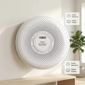 MIRUO882 Battery Powered Smoke Detector Electrochemical Photoelectric Sensors 85 DB Alarm