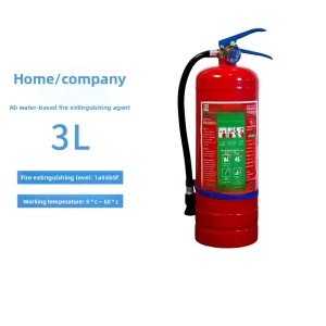 MS ABEF 3L Water Based Fire Extinguisher Handheld Emergency Fire Safety Device