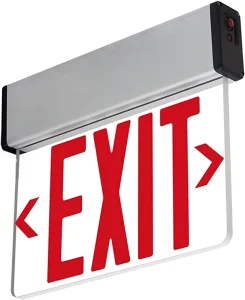 Maintained Ceiling End Wall Mounting Aluminum Exit Sign LED Emergency Light With Acrylic Panel Rechargeable Battery