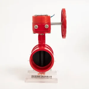 Manual Fire Fighting Valve Grooved Fire Hydrant Valve with Turbine Signal Butterfly Valve