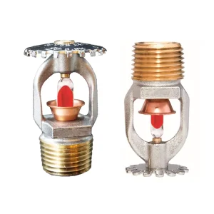 Manufacture Good Quality Standard Response 5mm Glass Bulb Chrome 68 Degree DN15 Fire Sprinkler Head 1/2inch Brass Fire Sprinkler