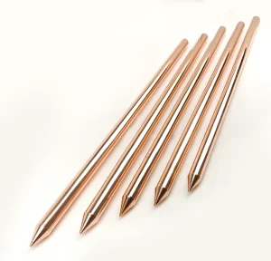 Manufacturer Customized Copper Plated Round Steel lightning protection Grounding Material Copper Plated Grounding Rod