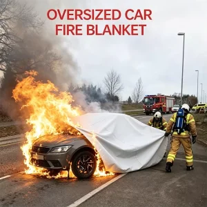 Manufacturer Direct Good Insulation Large Size Fiberglass Thermal Fireproof Car Cover Fire Blanket Cutting Customizable Sizes